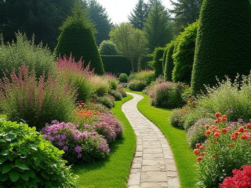 Beautifully designed garden landscape